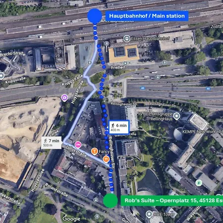 Rob's - Zentrale Design-suite Am Opernplatz, 2 Zimmer, 2 Baeder Und Top-ausstattung Апартаменты Эссен